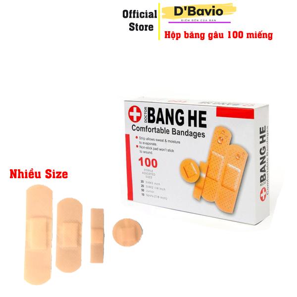  Băng gâu y tế cá nhân dùng để dán vết thương có nhiều size loại 100 miếng - Shop Dbavio 