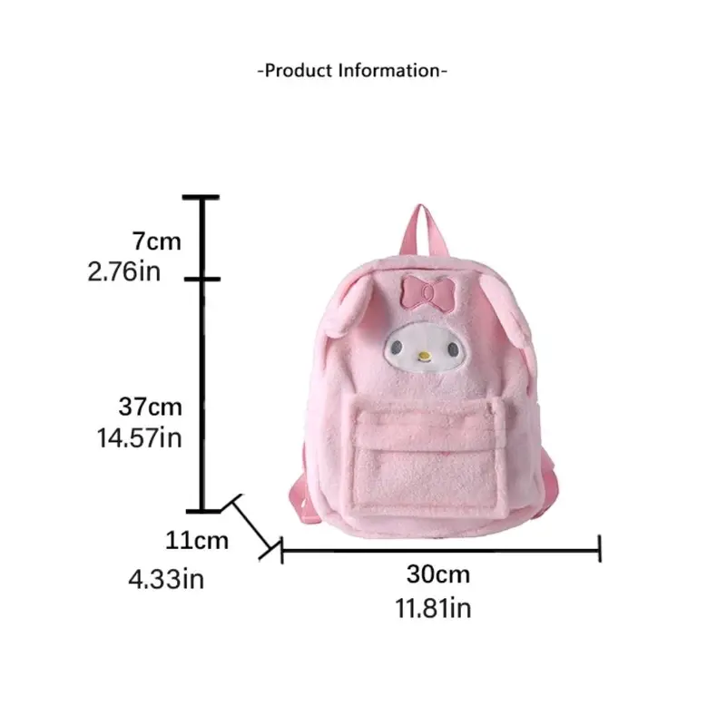 túi đeo vai Capybara sang trọng DALTON, Ba lô sang trọng Melody Cinnamoroll dung tích lớn, Túi xách 3
