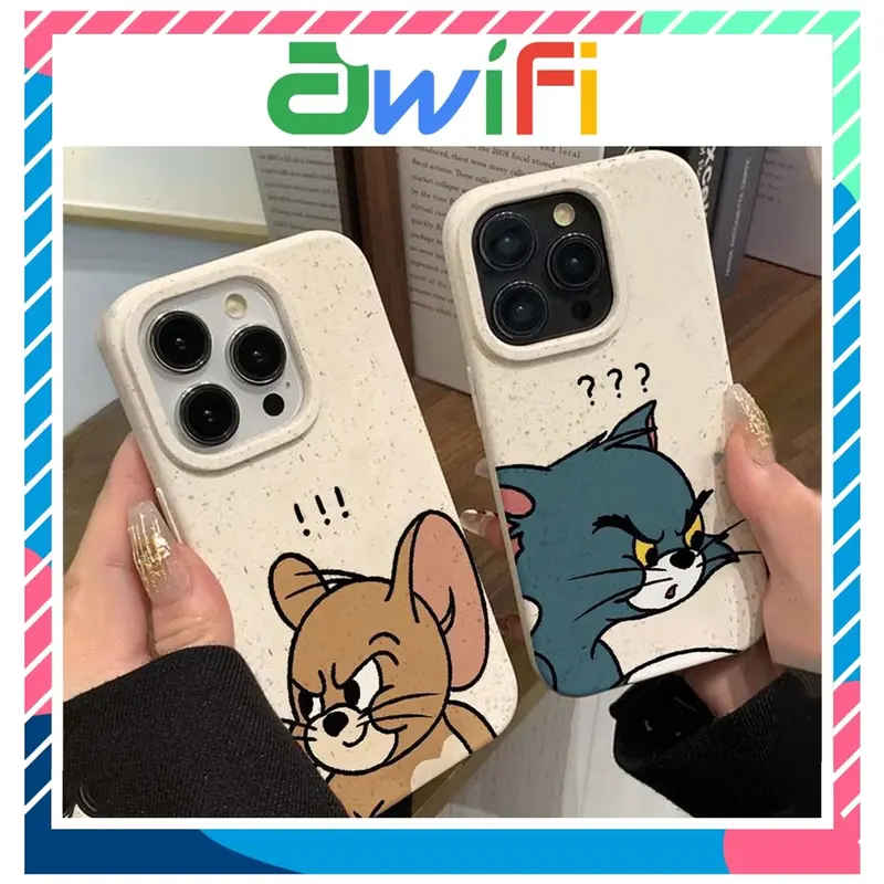 Ốp lưng i phone mềm thân thiện môi trường tom jerry 6s/6plus/7/8/plus/x/xs/11/12/13/14/15/pro/max/plus/promax-Awifi Z5-15 0