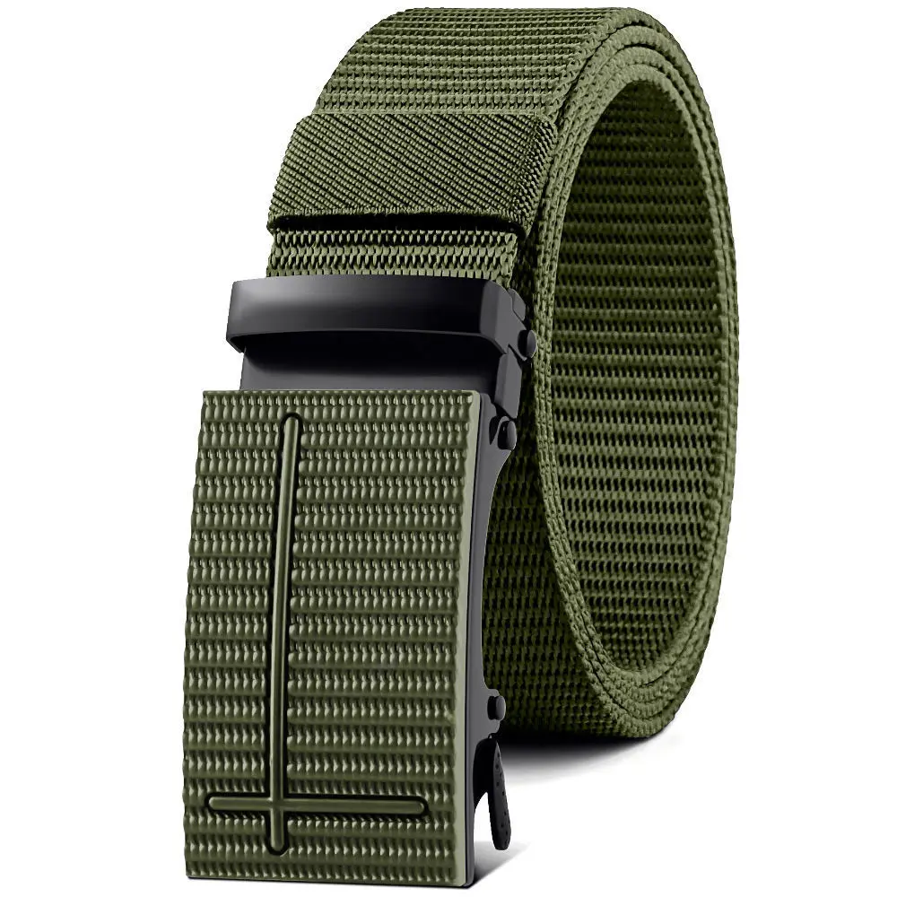 Thắt Lưng Nylon Cho Nam, Khóa Tự Động, Thắt Lưng Vải Bố Ngoài Trời, Hợp Xu hướng Mới, Phong Cách Hàn Quốc, Thích Hợp Cho Học Sinh Và Huấn Luyện Quân Sự, Thắt Lưng Quần Jean