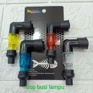 Tutup Busi Nyala Cangklong Dop Busi Transparan + Lampu Universal Motor Cop Busi