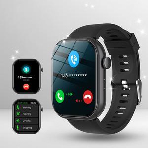 Smart Watch with Wireless Calling/Dial, Multiple Sport Mode, Calling Reminder and Rejection, Sms Reminder, Custom Wallpaper, Smart & Wearable Devices for iPhone/Andriod