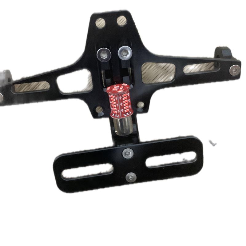 Pát biển số gập nhôm CNC cho xe điện tằng kèm đèn hậu nháy