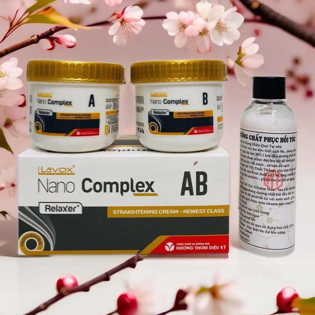 ￼Kem Duỗi Thẳng Tóc Lavox 150ml x 2Tặng kèm bao tay Nữ Women