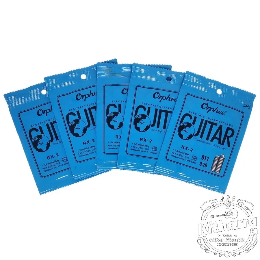 Senar Orphee Satuan Untuk Gitar Elektrik no 1 sd 6