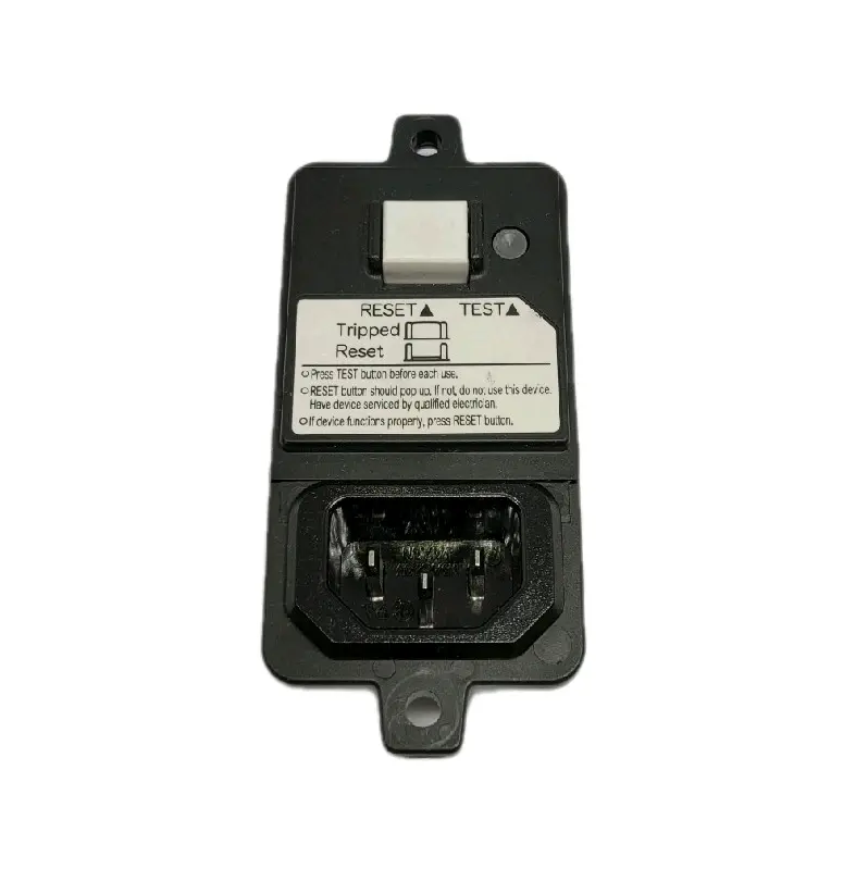 Ổ nguồn 3 chân tích hợp aptomat cb chống giật tháo máy