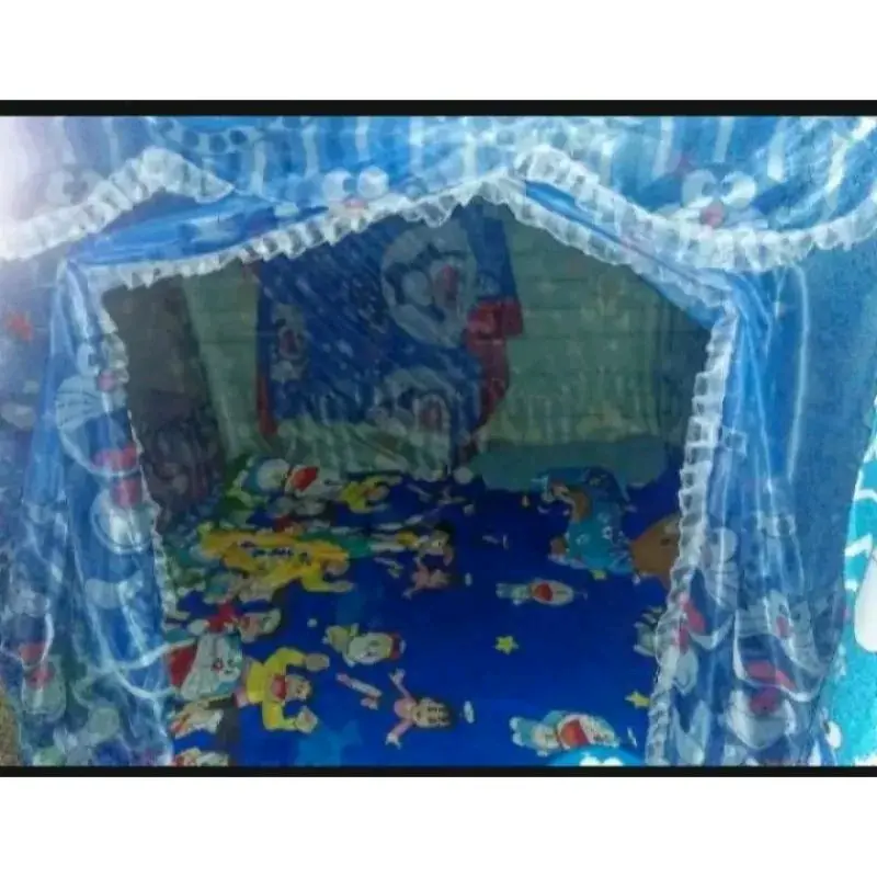 Kelambu Karakter Doraemon/Klambu Motif Doraemon Ukuran 200x180 Foldable Bebas Dicuci Mosquito Nets 6