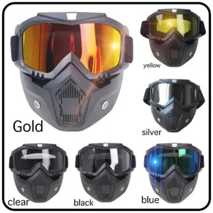 kaca helm retro Kacamata Goggle Mask Motor Retro Kaca Mata Google Motor Helm Cross Motorcross Masker Motor Googles Motorcycle
