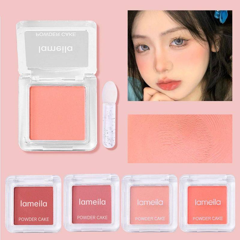 Lameila-Phấn Má Hồng Ngọc Trai Đơn Sắc, Phấn Tạo Khối Rouge, Trang Điểm Khỏa Thân, Đường Viền Khuôn Mặt 3