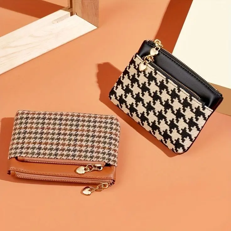 Dompet Kartu Premium / Card Holder Wanita Import COD / Dompet koin Canvas Hitam