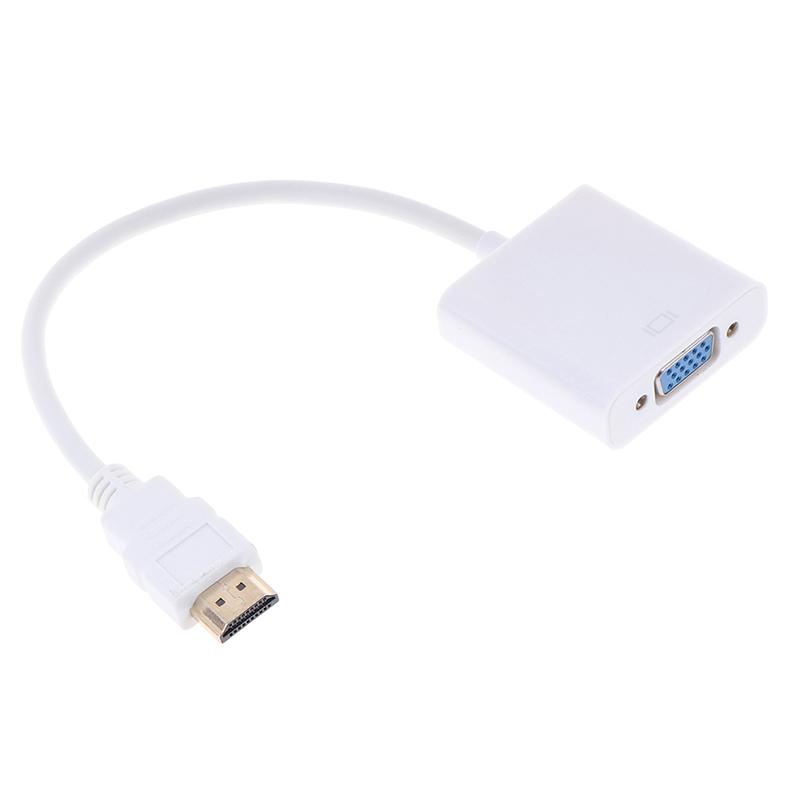 Product Introduction of 1Pcs HDMI to VGA converter adapter HD 1080P White 13