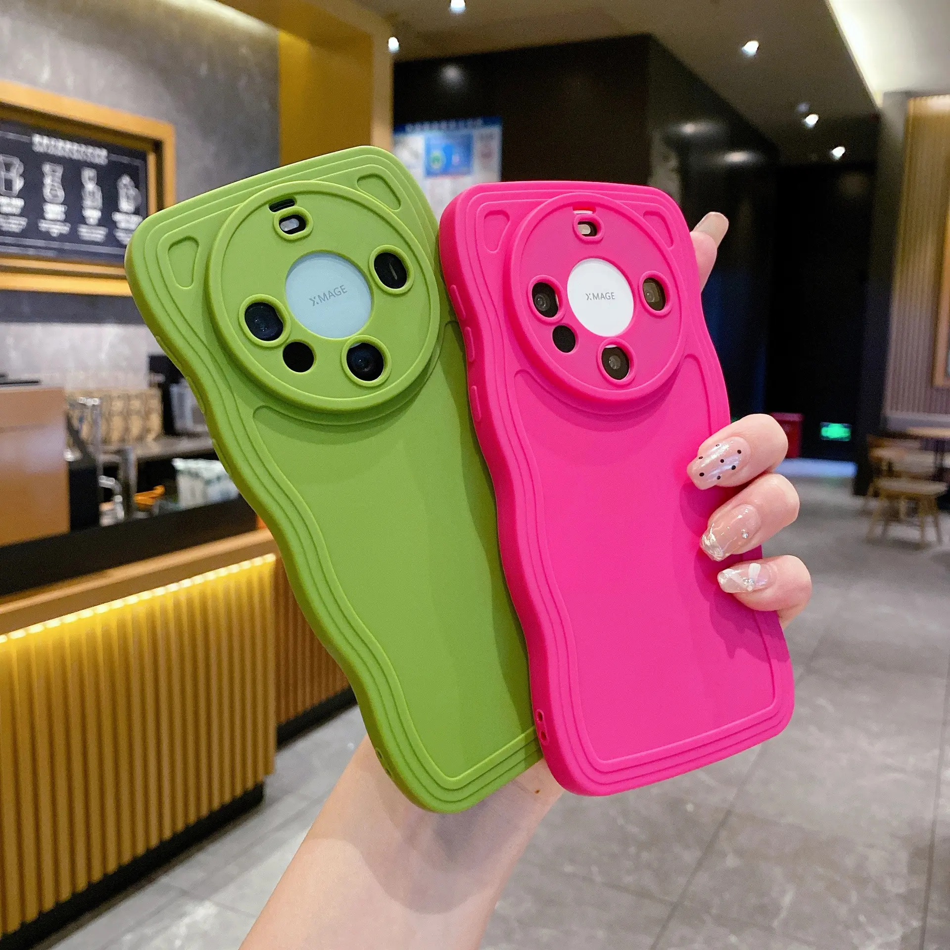 Applicable to Huawei Mate60 Phone Case Big Wave P60 Lens All-Inclusive Honor 100 Drop-Resistant DIY Protective Case Cover Protection Protector Shockproof