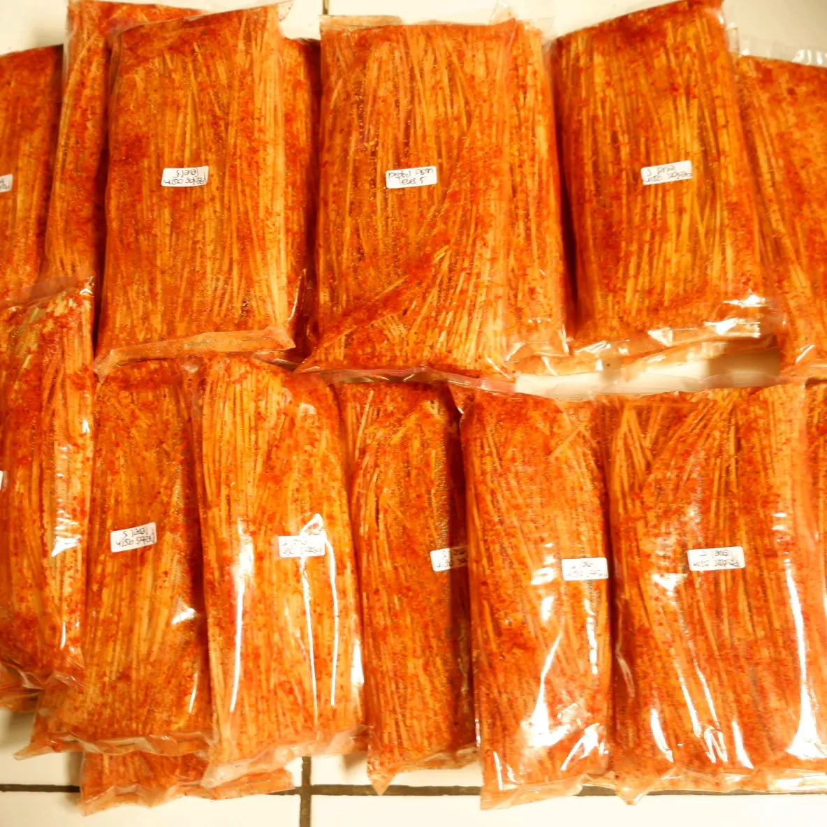 mie lidi pedas asin 50g isi 5 bungkus level 1-5 ( mohon note  level pedas)