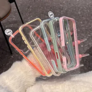 3in1 Case Untuk iPhone Casing Ponsel untuk iPhone 17/16/15/14/13/12/11/8/7/6 Pro/Promax/Plus/Air X/XS/XR Casing Lunak Ponsel TPU Tekstur matte SHY[S]