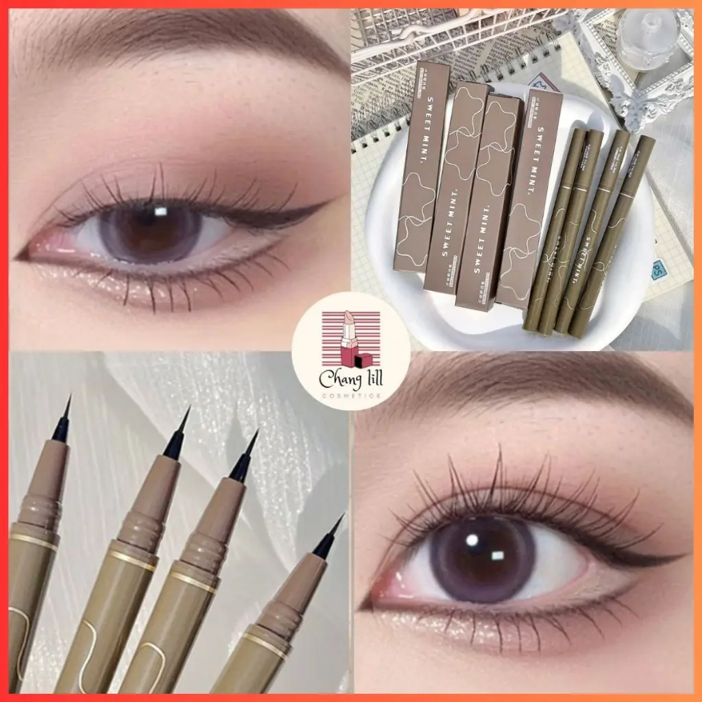 Bút Kẻ Mắt Nước SWEET MINT SLIM LIQUID EYELINER 0.5mm Lâu Trôi Chống Nhòe