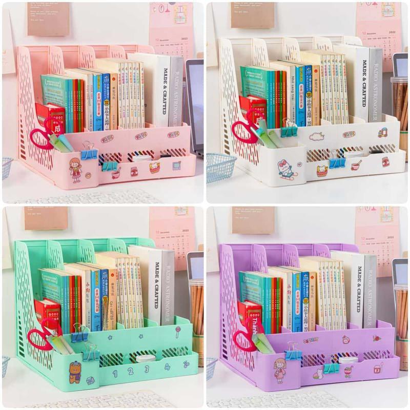 Khay Kệ Đựng Sách Tài Liệu Văn Phòng A4 Để Bàn 5 Ngăn Khay Đựng Tài Liệu , Kệ Đựng Sắp Xếp Sách Vở - MIYABI 2