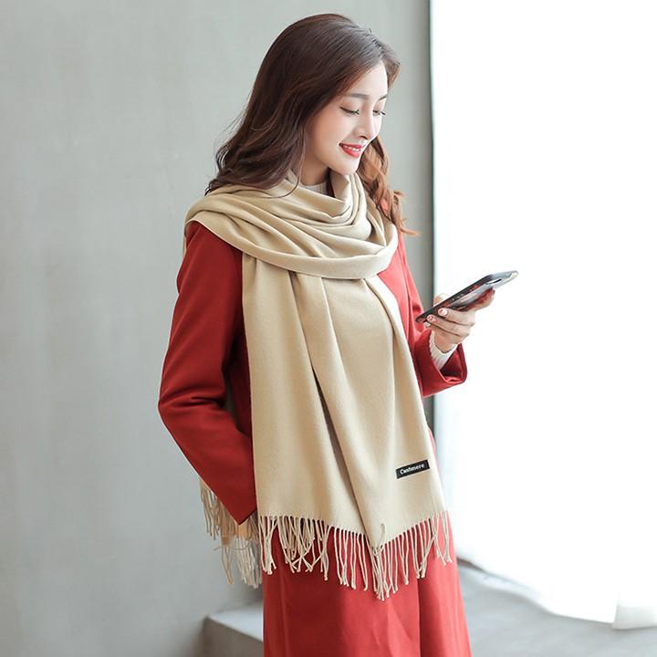 Khăn Choàng Cổ Nữ Khăn Quàng Cổ Nam Nữ Sky Cashmere Chất vải Len