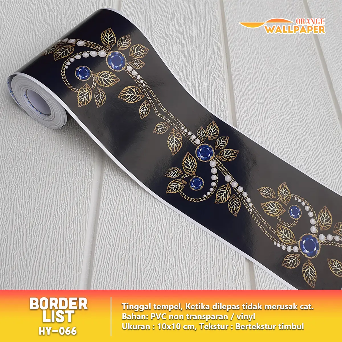 COD WALLPAPER Stiker List Wall Border Premium List Bertekstur GRATIS ONGKIR