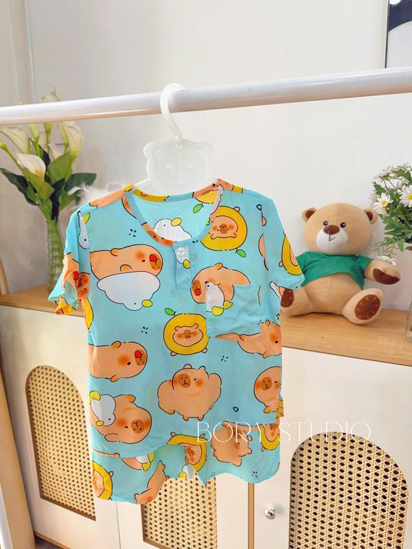 Đồ Bộ Bé Trai Tay Ngắn Quần Đùi Vải Tole Loại 1 Từ 7-38kg Mẫu Ngẫu Nhiên 6