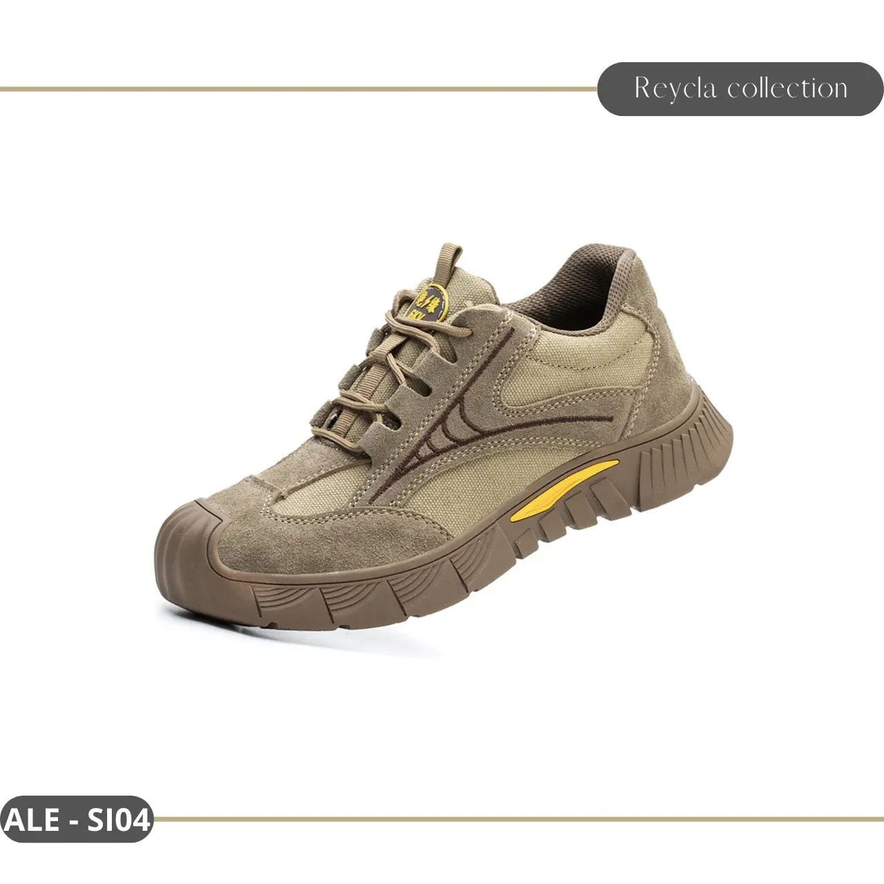 Sepatu Safety Pria Ujung Besi Shoes Kerja Touring Cowok  Outdoor Original Import Model Sneakers Anti Smash Ringan Anti Slip Karet Waterproof Anti Sengatan Listrik