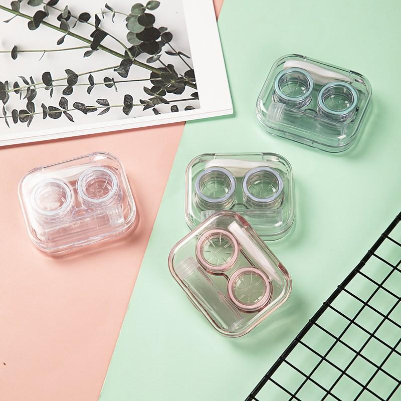 Contact Lens Case Box Holder Alat Kit Case Transparan Eye Lensa 3