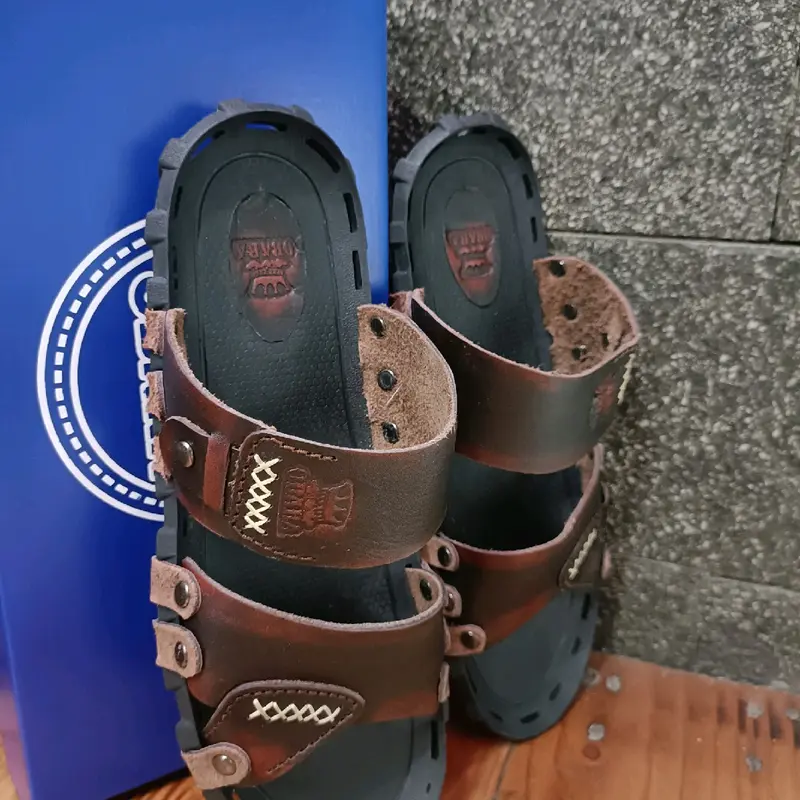 SANDAL KULIT PRIA OBARA.021 - KULIT SAPI ASLI 100% ( PRODUKSI SENDIRI ) 3