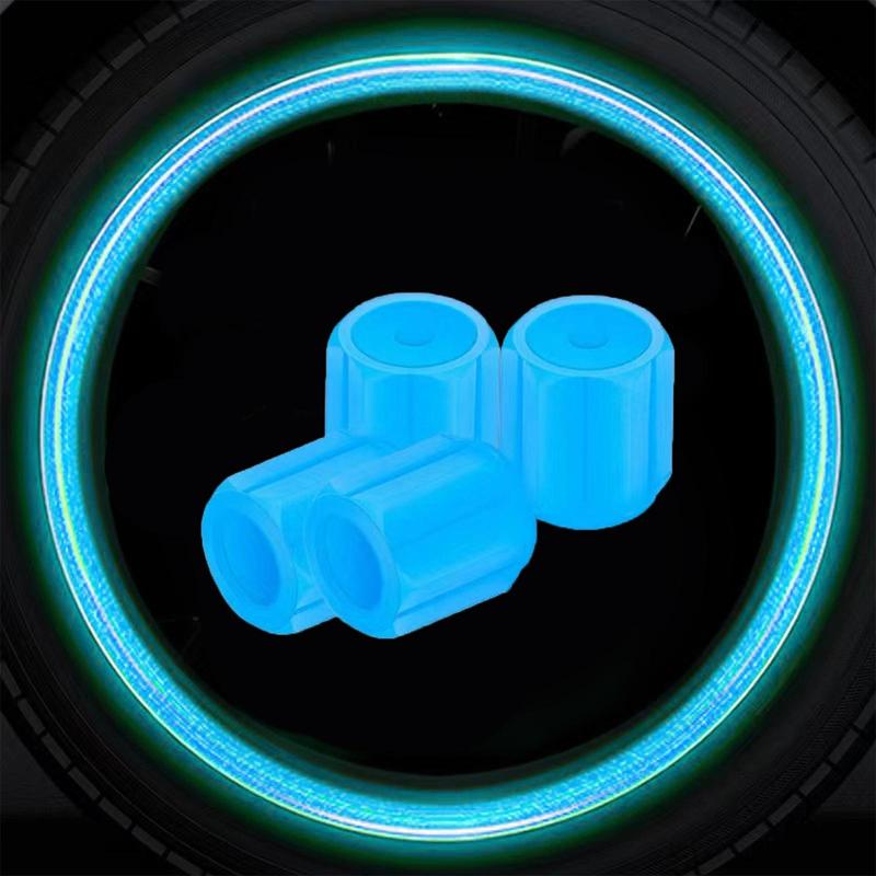 Product Introduction of 4Pcs Luminous Tire Valve Caps 5 Colors Car Motorcycle Wheel Styling Tool Car Glowing Valve Tire O2J8 29