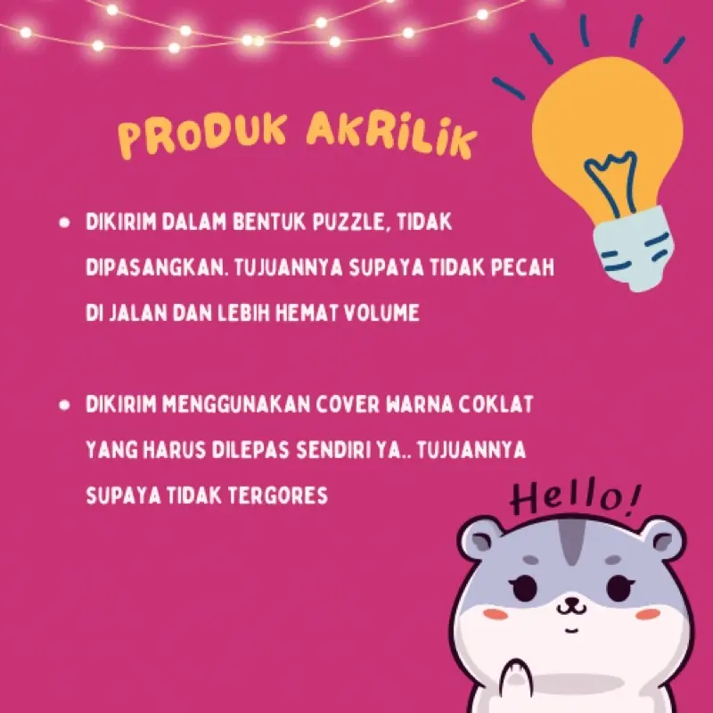 Tatakan Botol Minum Hamster | Holder Botol Minum Akrilik Hamster | Acrylic Bottle Holder | Tempat Botol Minum Hamster | Stand Dudukan Botol Minum 7