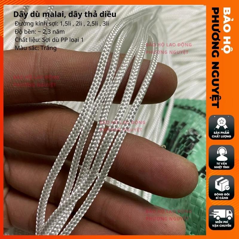 Dây thả diều, dây dù malai siêu bền chất lượng cao tiện dụng nhiều kích thước