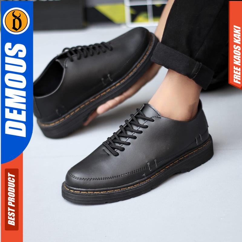 Product Introduction of DEMOUS MINATO - Sepatu Formal Pantofel Docmart Hitam Pria Kerja Shoes 22