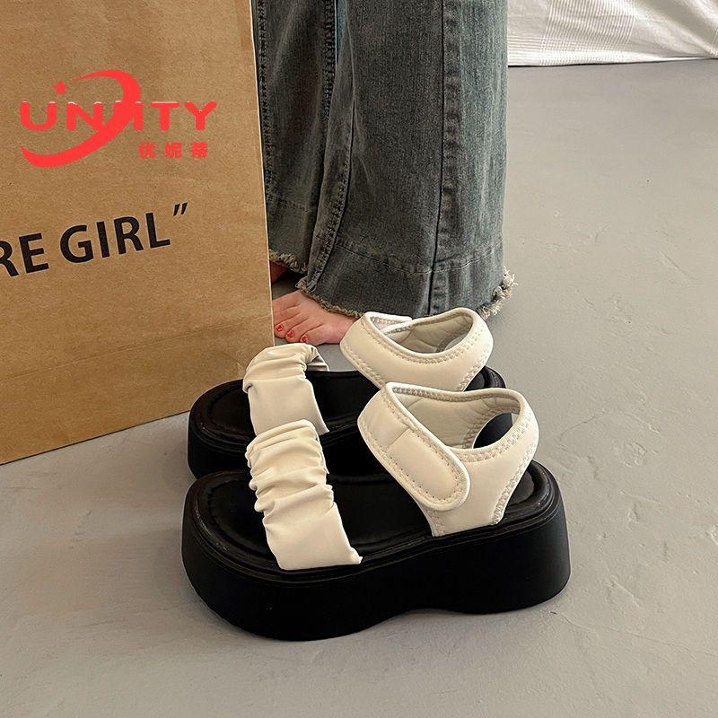 Dép Đế Xăng Đan Dày Cho Nữ, Siêu Phổ Biến Và Đẹp, Thích Hợp Cho Mùa Hè, Cao Gót Đế Xuồng La Mã, Cao Cấp, Hàng Mới Về 2024, Dễ Phối Đồ 2