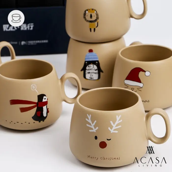 NOLA - Ceramic Mug - Gelas Keramik Kartun/Hadiah/Natal