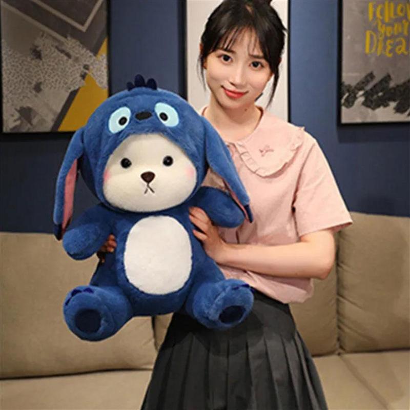 Product Introduction of Transforming Stitch Bear Plush Toy - Cute Lina Bear Stuffed Animal, Doll & Dinosaur Panda For K3F4 27