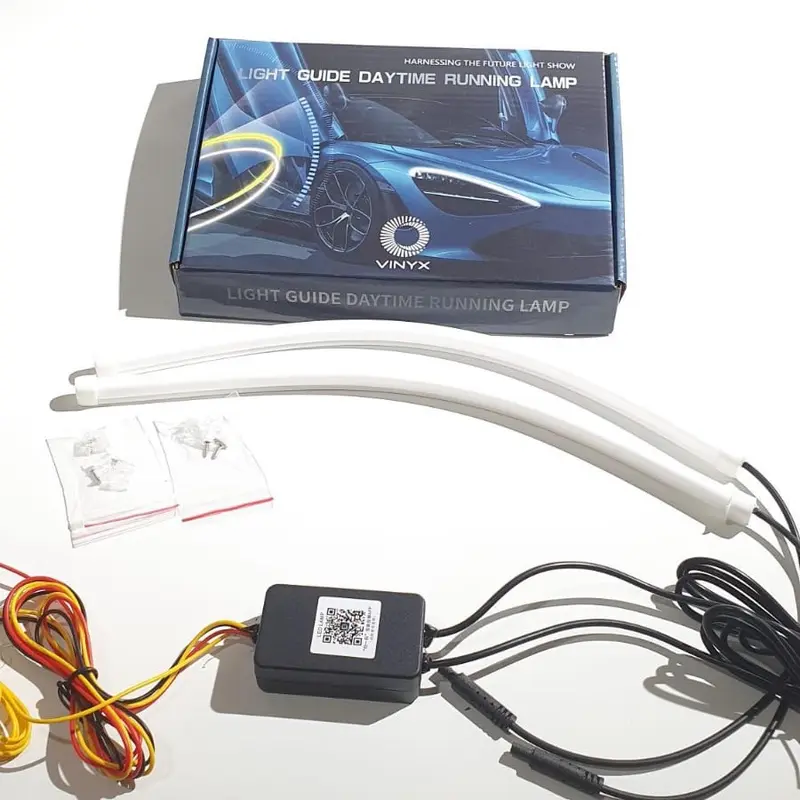 Lampu LED DRL Alis Flexibel WRGB APP 30 60 cm Welcome + RGB Matrix Mobil Motor Vinyx 30cm 60cm Selang Sein 3
