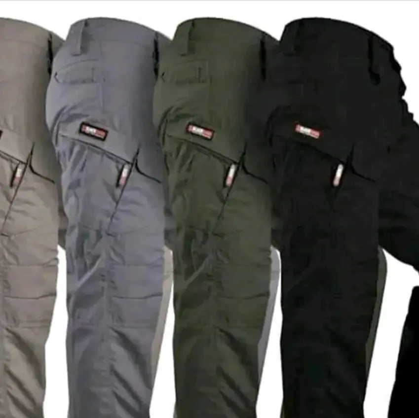 celana cargo tactical celana kerja celana panjang termurah Santai Polos Pria Dewasa Katun Hitam Distro