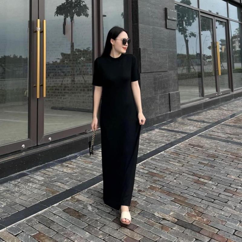 Product Introduction of VÁY CỔ TRÒN TAY LỠ FORM SUÔNG DÀI Nữ Women 4