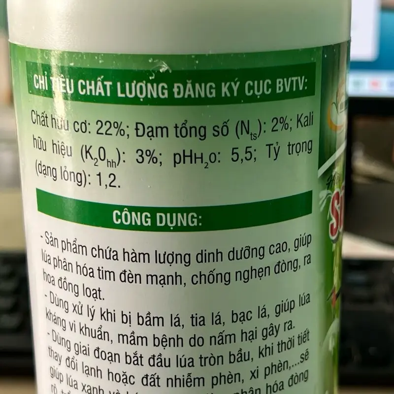 Sữa Nuôi Đòng - Mập tim đèn - Đòng to - Bông bự - Phân bón hữu cơ - 1 lít/ ha 3