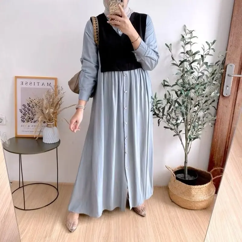 ANDIVA DRESS MAXY CRINGKEL AIRFLOW VEST ROMPI NYATU DENGAN GAMIS 3