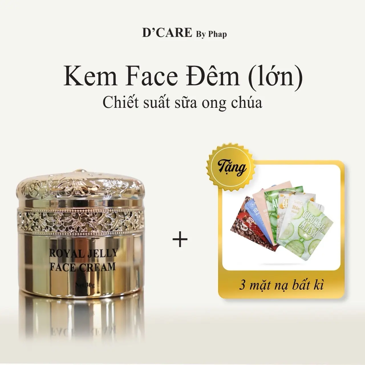kem face sữa ong chúa hỗ trợ sáng da (lớn)