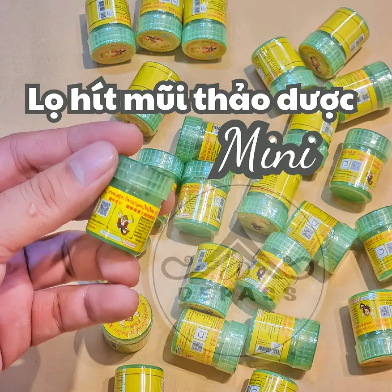Lọ Hít Mũi Thảo Dược Thái Lan SIÊU TO KHỔNG LỒ, Hít Mũi Hong Thai, Hít Xoang 7
