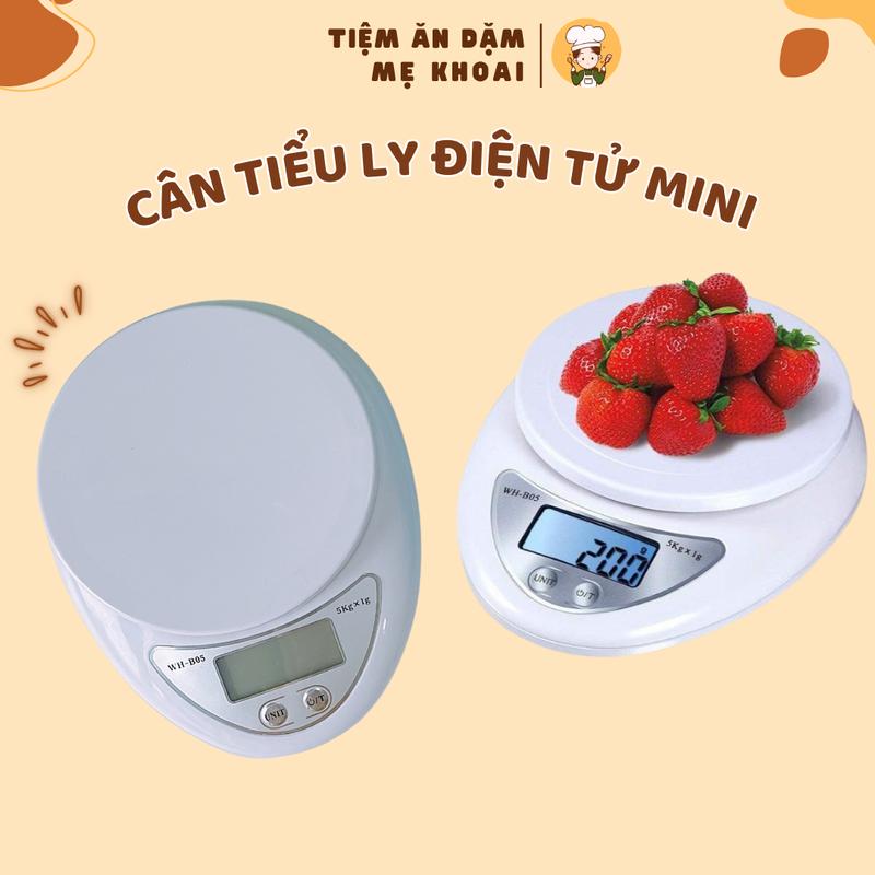 Cân tiểu ly điện tử nhà bếp mini làm bánh đồ ăn nguyên liệu chính xác cao tặng kèm pin