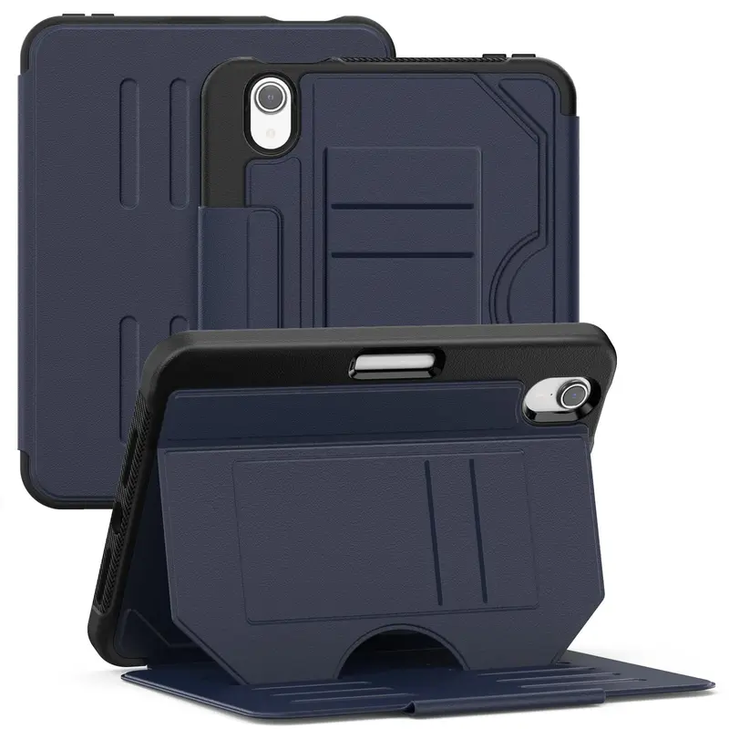 Magnetic Smart Case, Business Case with Multi-angle Stand Cover, Shockproof Tablet Protective Cover for iPad Mini6 2021/Mini7 (A17pro) 2024 0