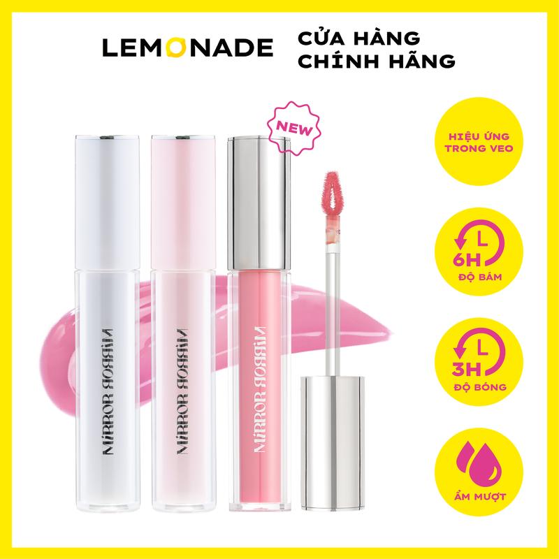 Son tint bóng không dính siêu lỳ Lemonade Mirror Mirror Water Tint 4g