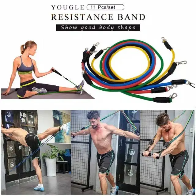 POJ ALAT FITNES PORTABLE RESISTANCE BANDS TARIK KARET OLAHRAGA