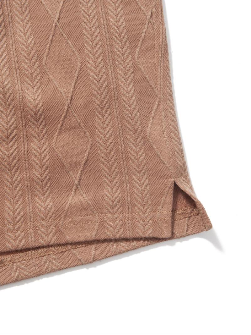 Product Introduction of Men's Solid Color Split Hem  Jacquard Knitted Drawstring Waist Shorts, Loose Casual Comfortable Breathable Pocket Shorts for Summer, Fashion Men's Bottoms for Daily Wear 7