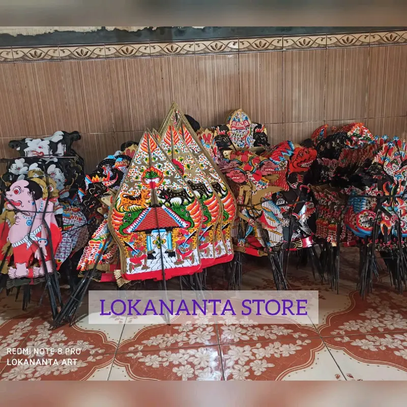 GATOTKACA HITAM TOKOH WAYANG KULIT BAHAN DUPLEK HALUSAN 3