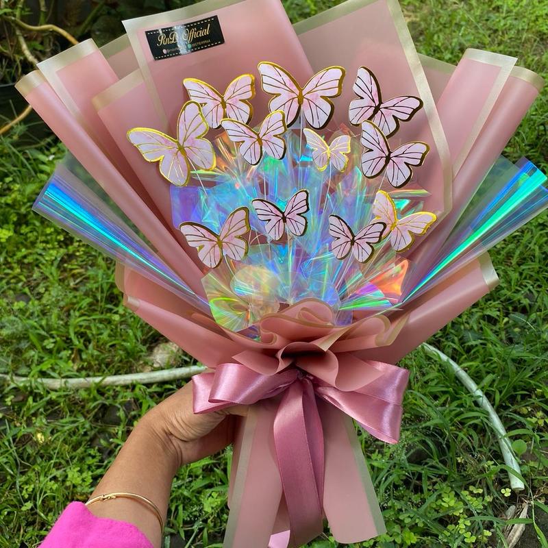 Buket Kupu-Kupu LED Size M Free Packing 2