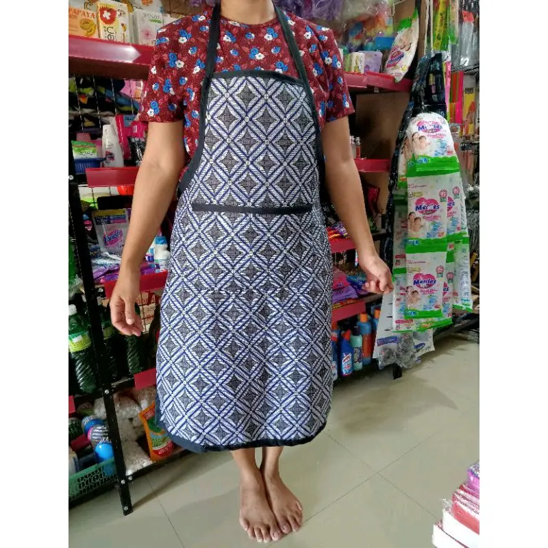 Apron / Celemek Masak Dagang Serbaguna Kain Dispres / Celemek Klaten