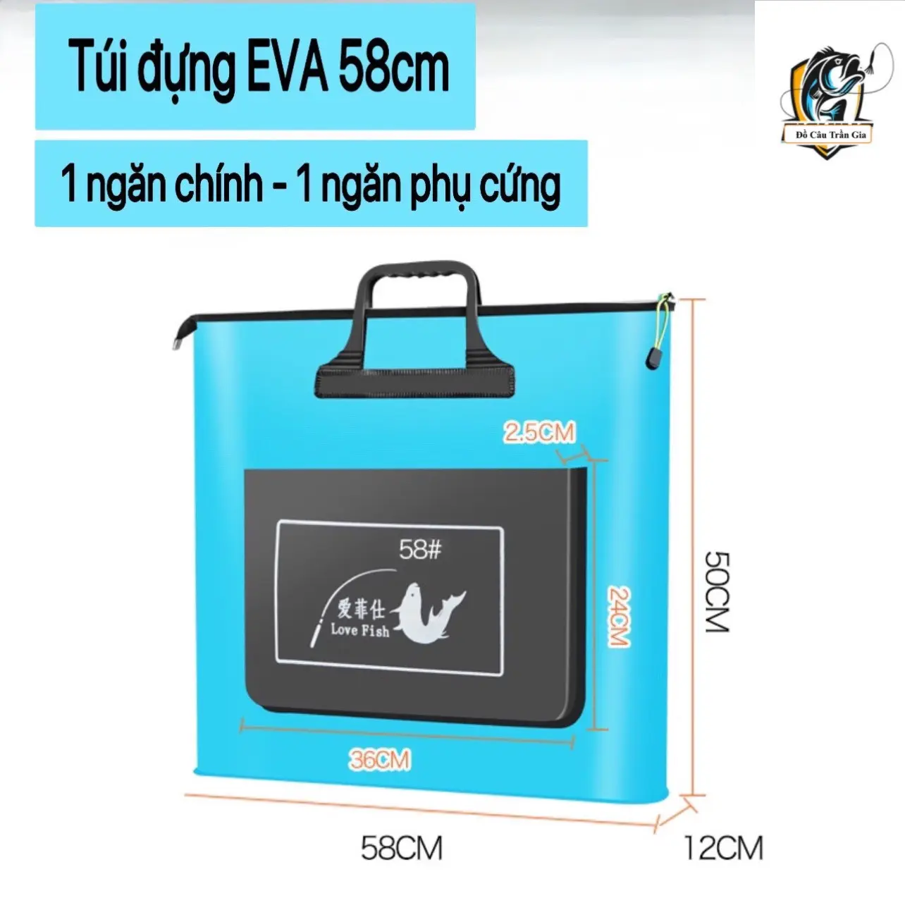 Túi đựng cá đi câu, dụng cụ phụ kiện câu cá cầm tay EVA Sport