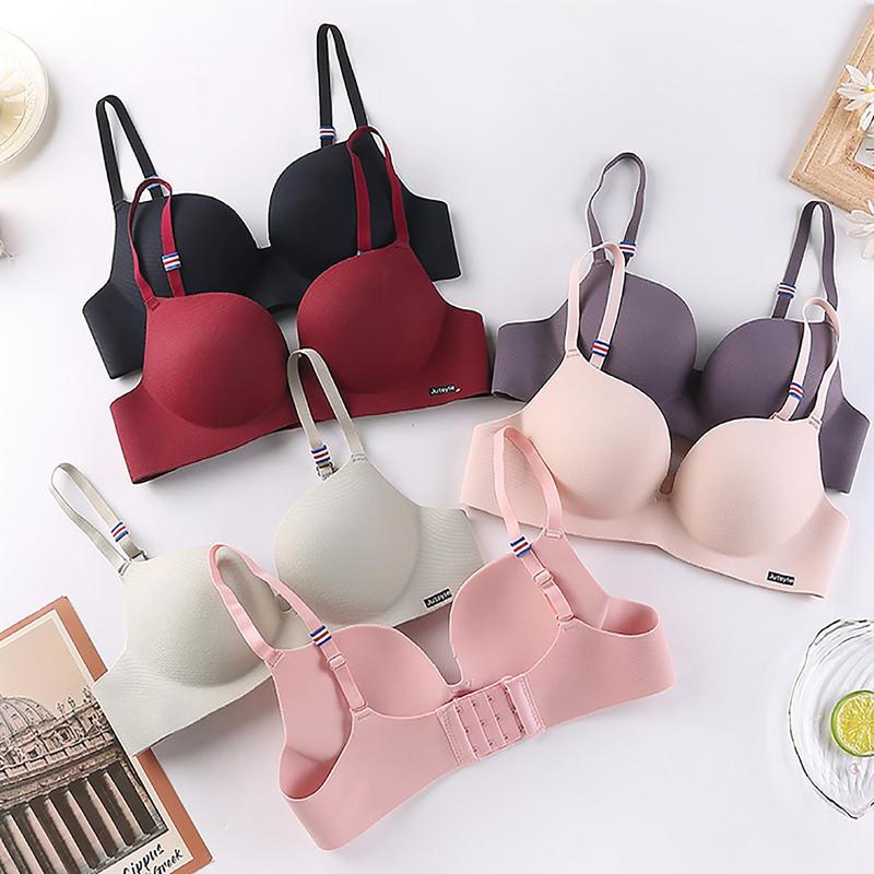 Áo Ngực Su Đệm Ngực - Áo Lót nữ Không Gọng Mút Dày Định Hình  AMYBRA A560 Women Tim áo  nâng ngực 4